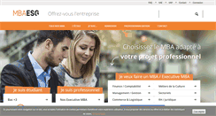 Desktop Screenshot of mba-esg.com